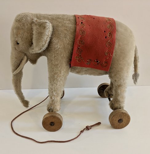 Steiff Elephant on Wheels Pull Toy
