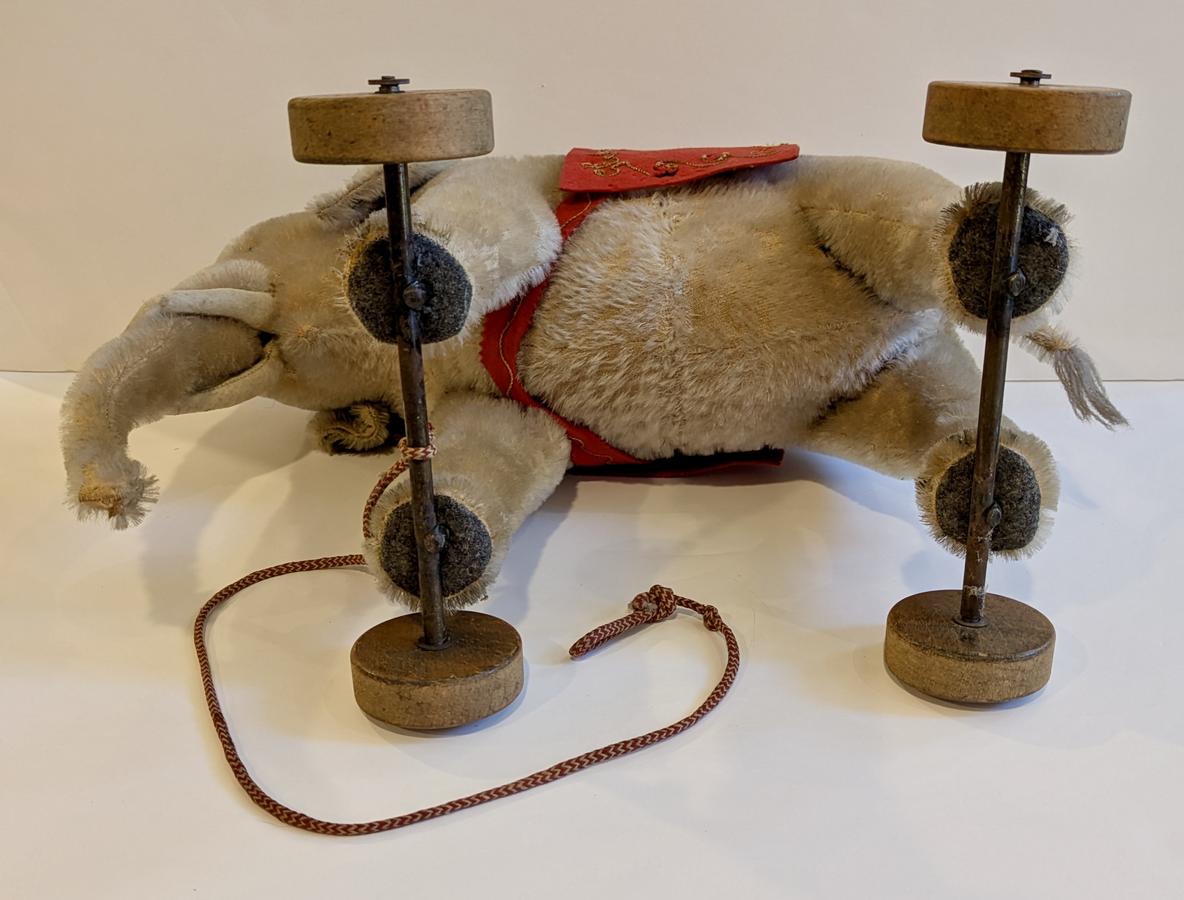 Steiff Elephant on Wheels Pull Toy