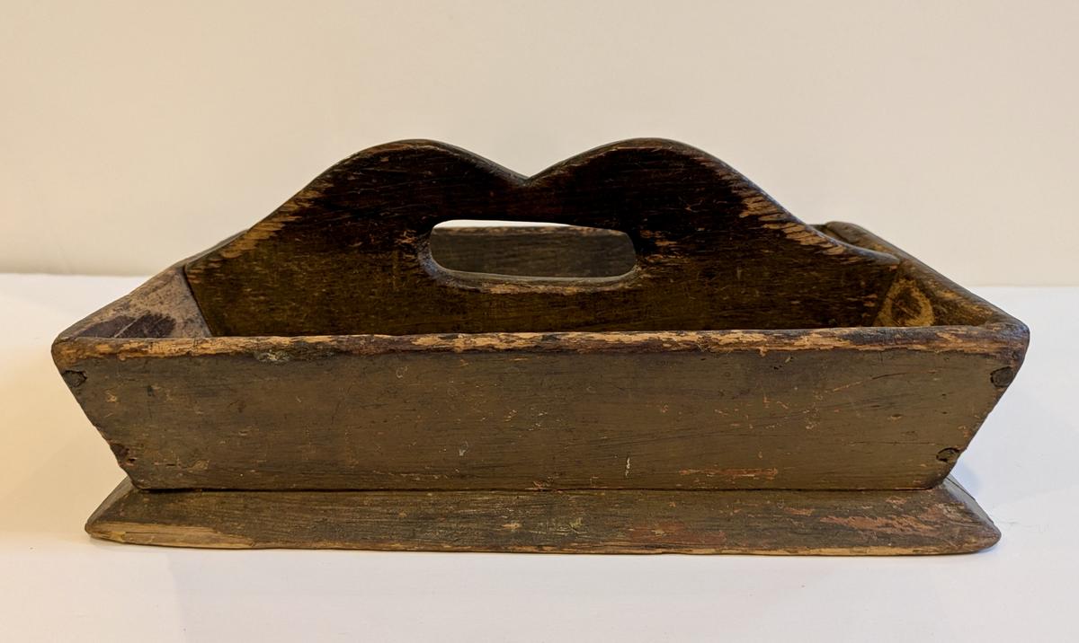 Mustard Painted Knife Box
