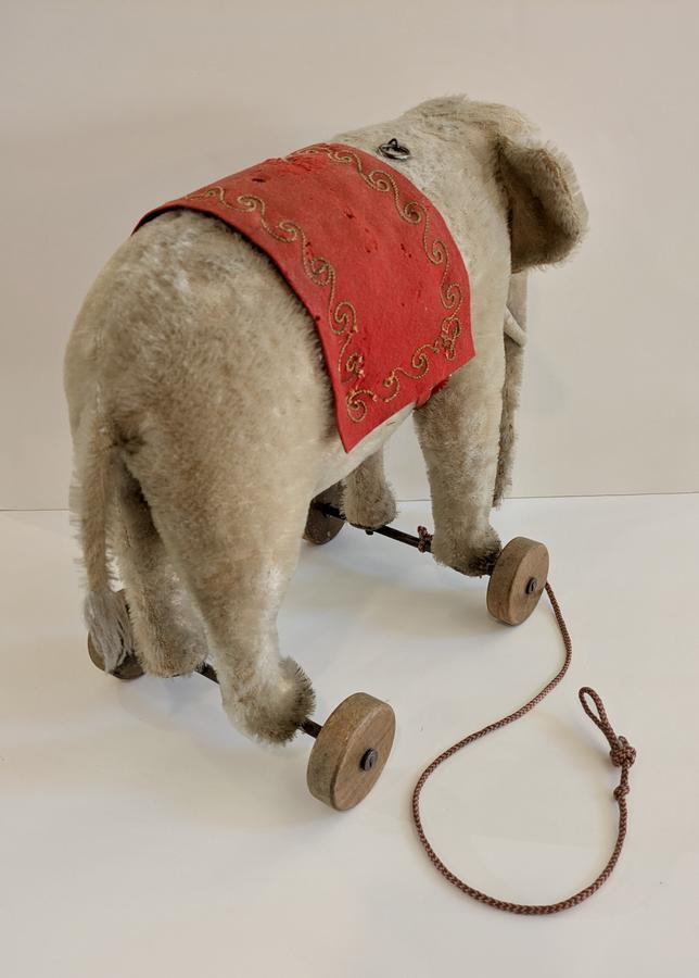Steiff Elephant on Wheels Pull Toy