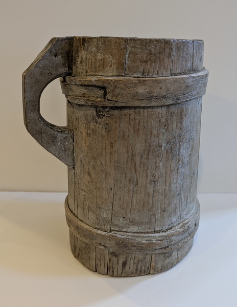 Painted Wooden Tavern Tankard