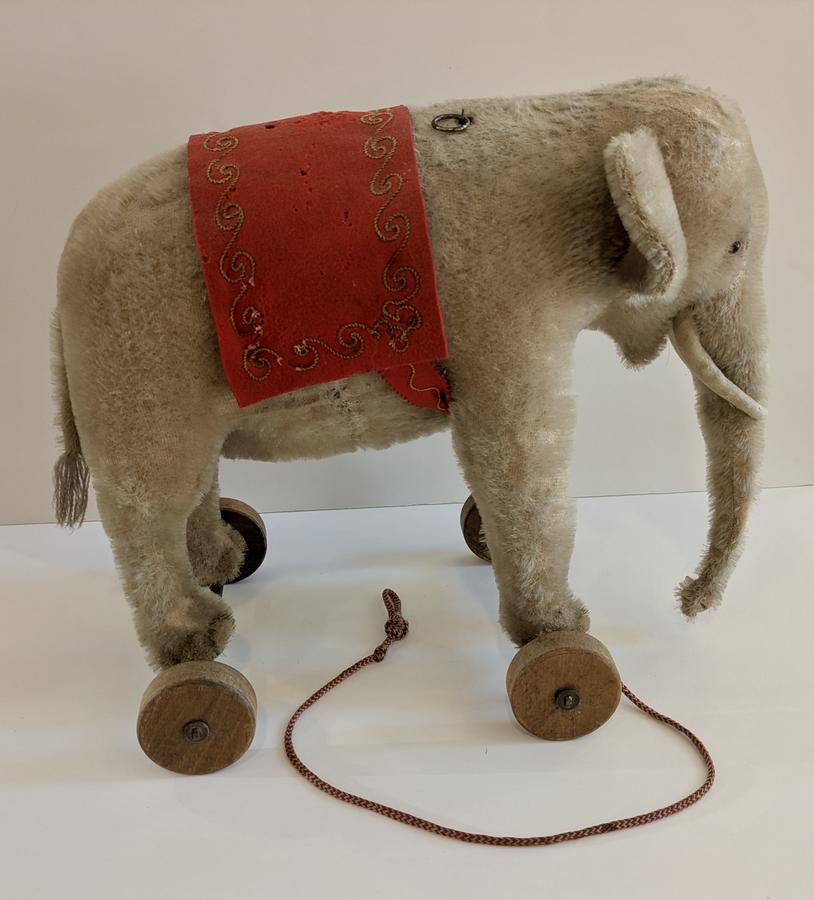 Steiff Elephant on Wheels Pull Toy