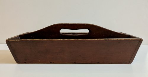 Red Painted Long Rectangular Carrier