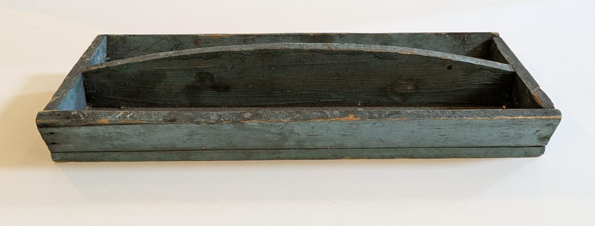 Blue Painted Wooden Carrier