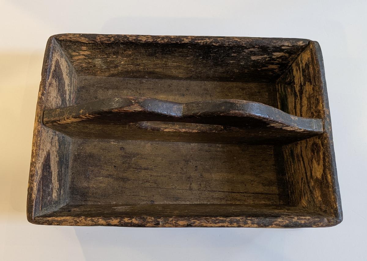 Mustard Painted Knife Box