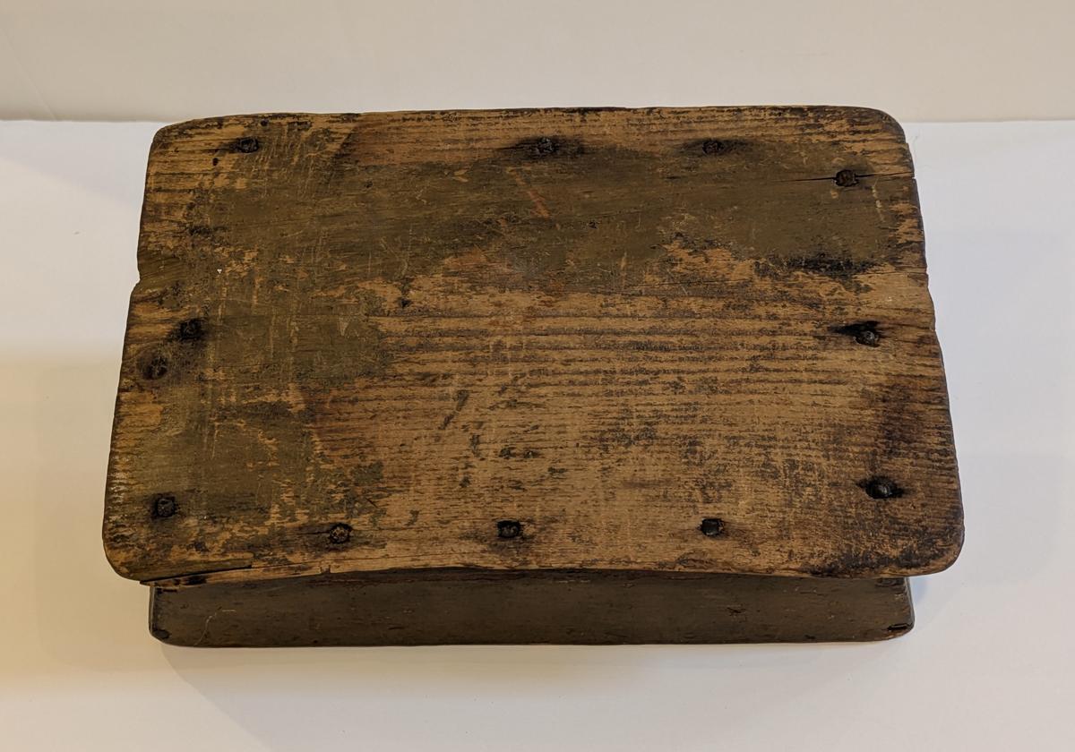 Mustard Painted Knife Box