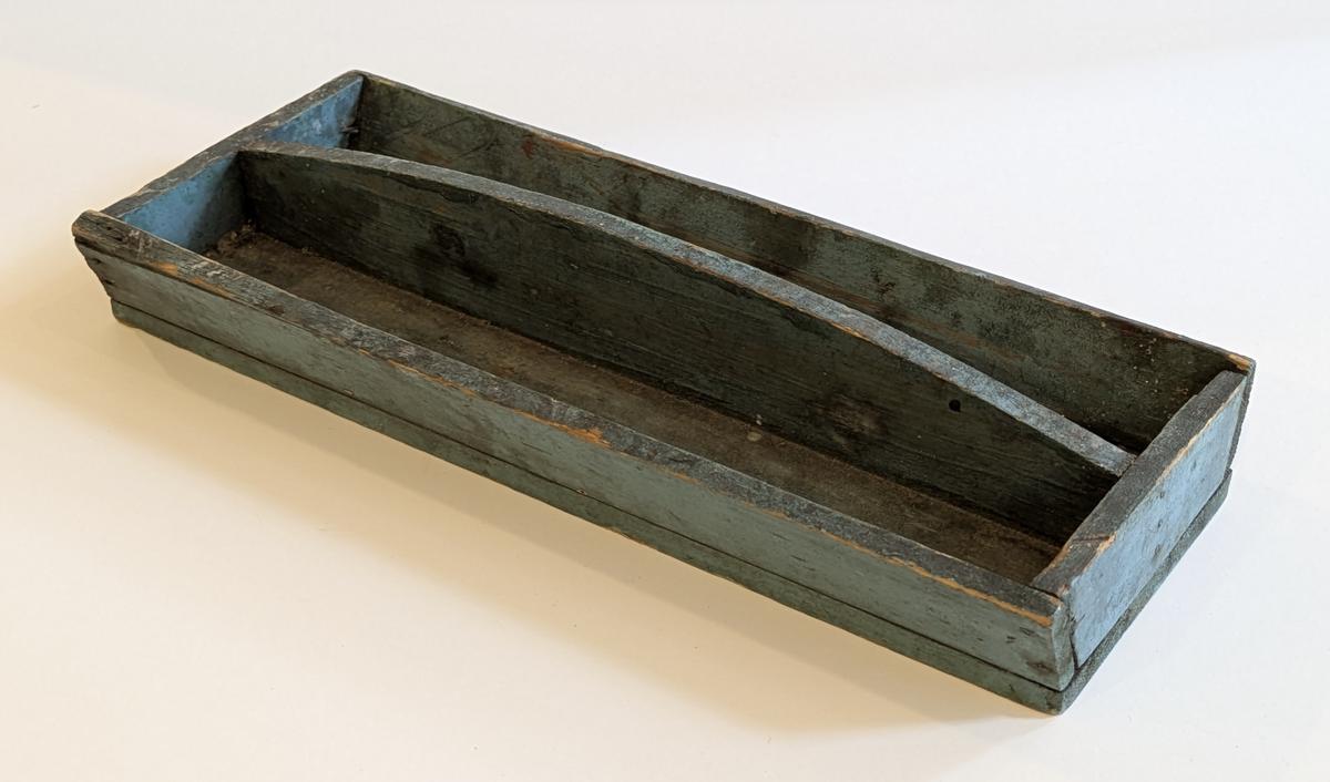 Blue Painted Wooden Carrier