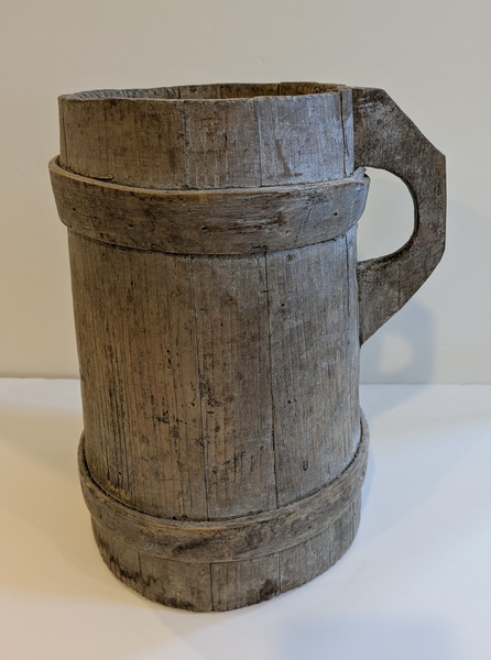 Painted Wooden Tavern Tankard