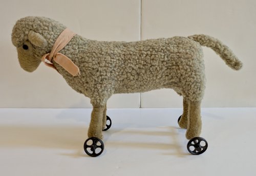 Lamb on Wheels Toy