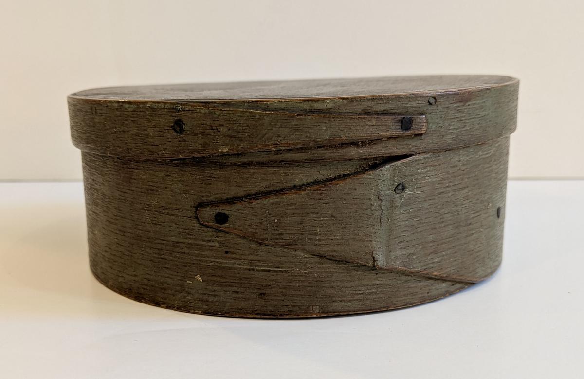 Sage Green Painted Harvard Round Pantry Box