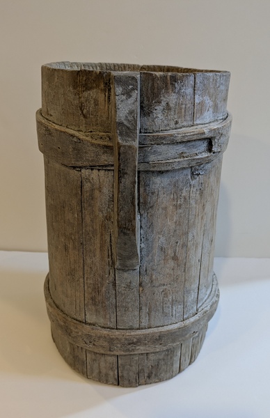 Painted Wooden Tavern Tankard