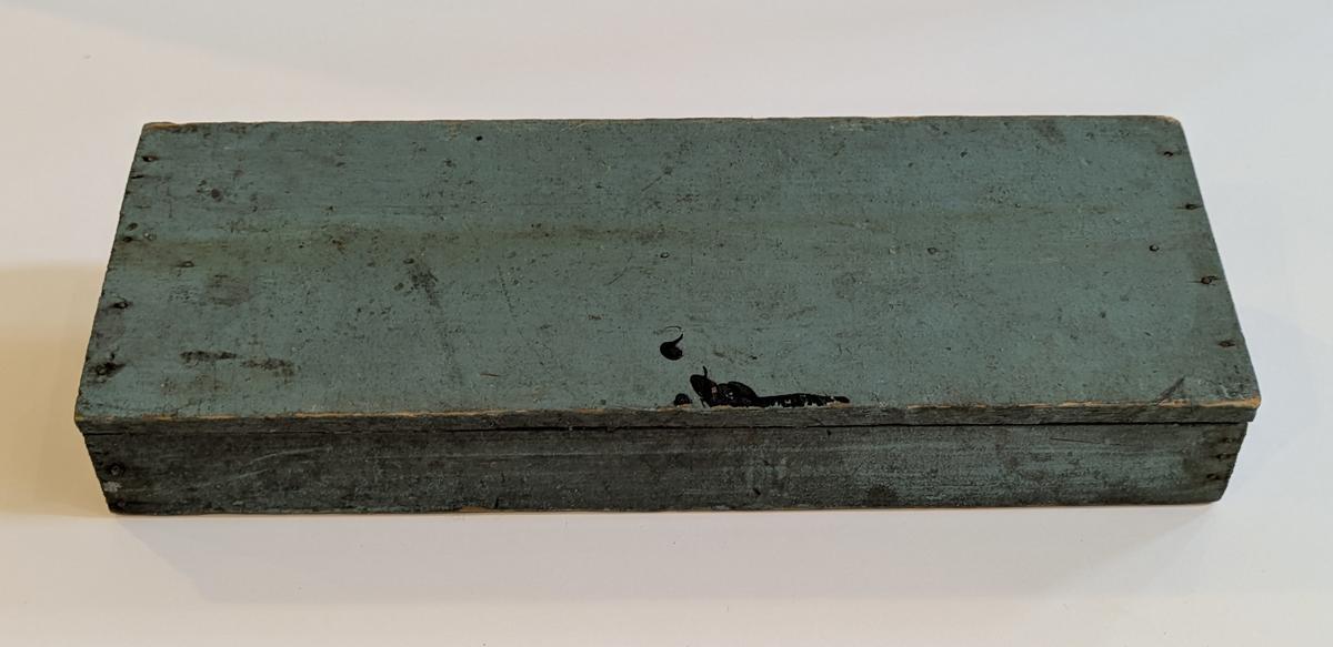 Blue Painted Wooden Carrier