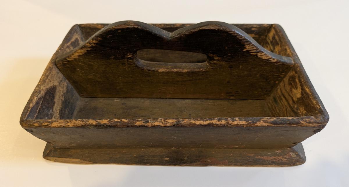 Mustard Painted Knife Box