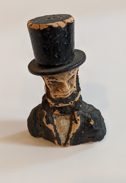 Miniature Folk Art Carving of Abraham Lincoln