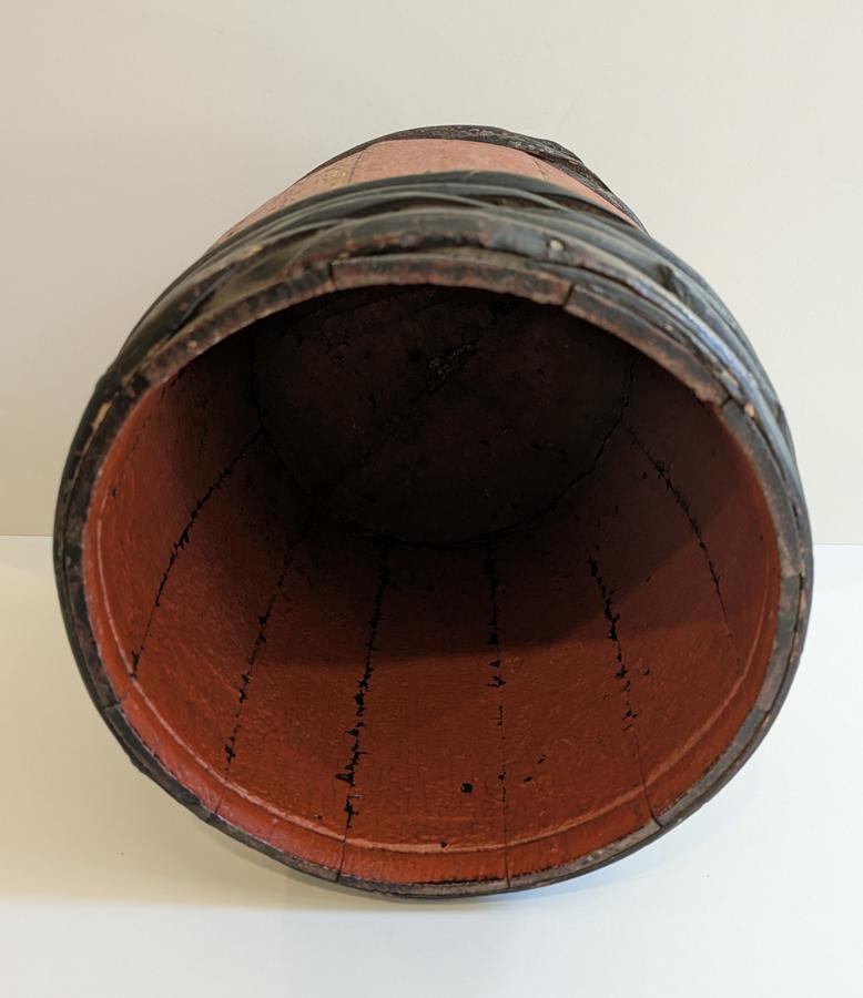 Painted Wooden Barrel