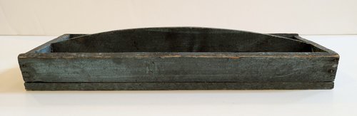 Blue Painted Wooden Carrier