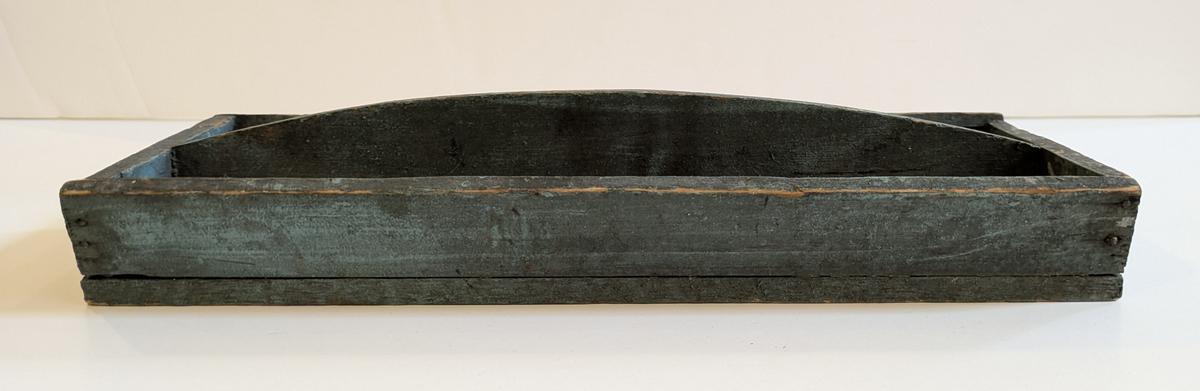 Blue Painted Wooden Carrier