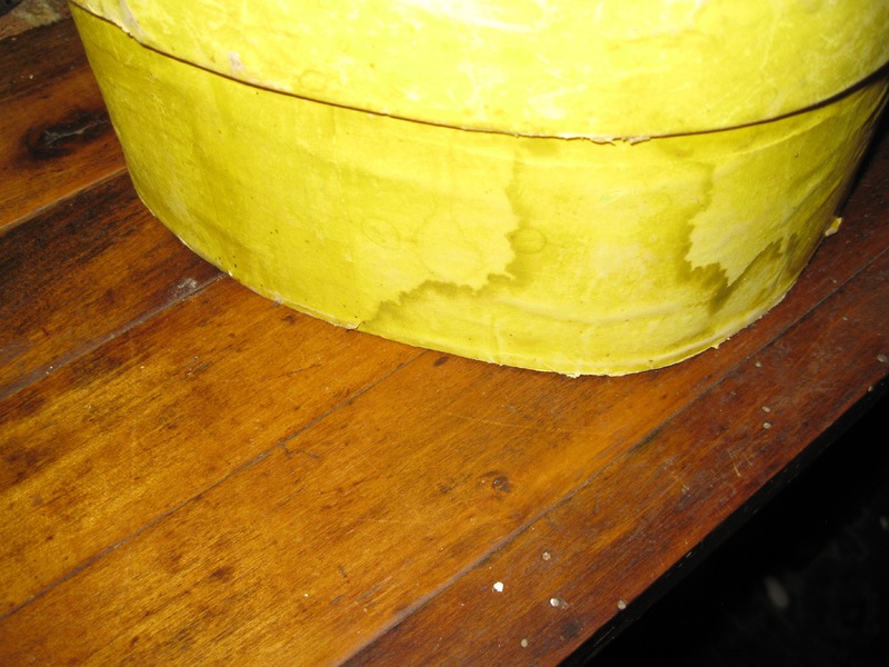 Crome Yellow Paper-Covered Lidded Box