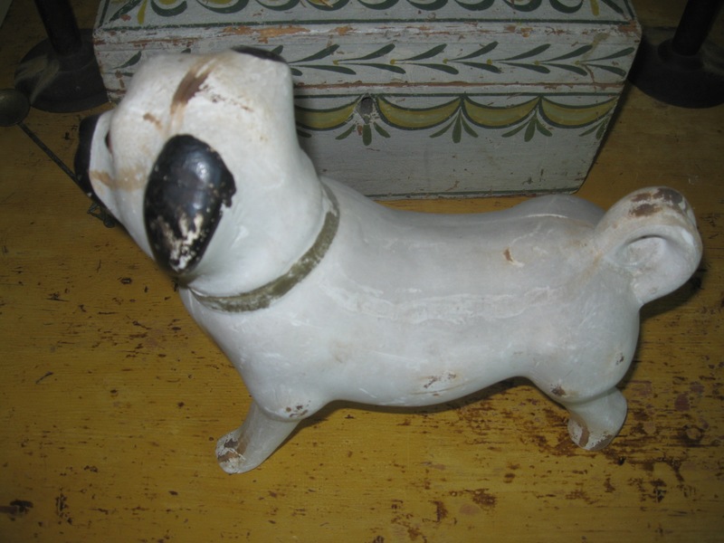 Large Chalk Ware Dog