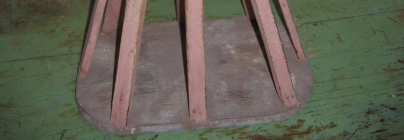 Cage Doll in Pink, Black, and White Paint