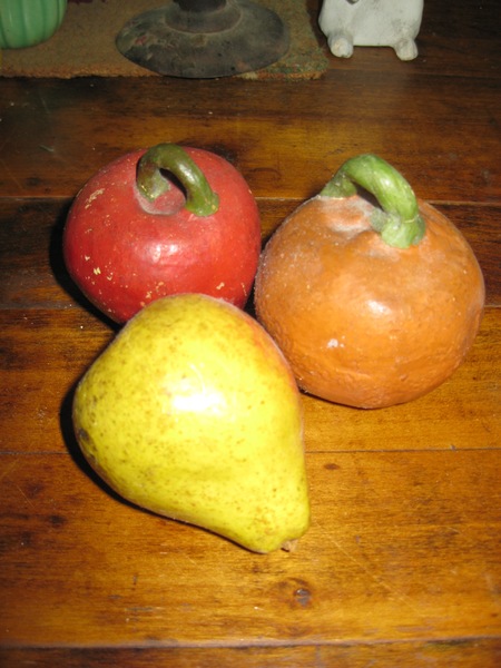 Selection of Pottery Fruit