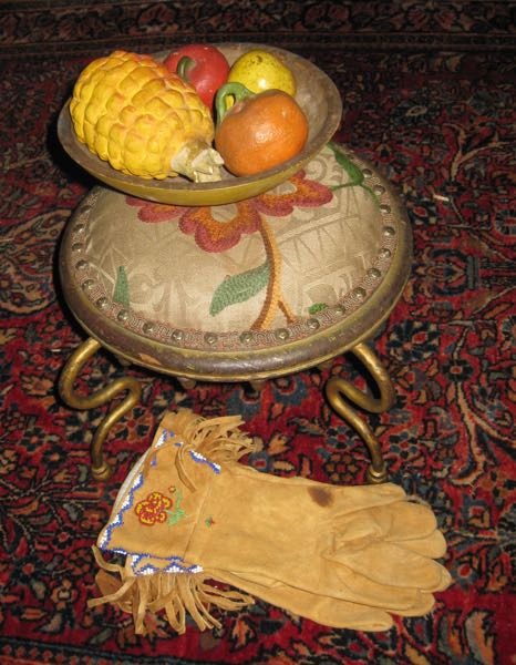 49.Early Plains Tribal Deerskin Gloves