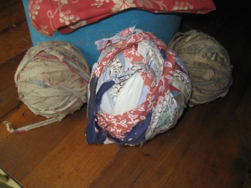 22. Lot of Three Early Rag Balls