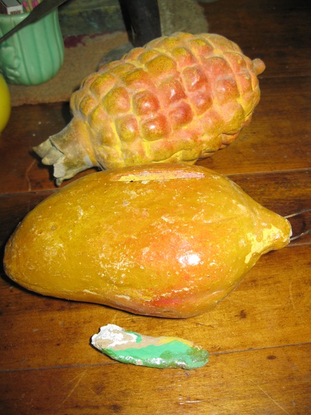 Selection of Pottery Fruit