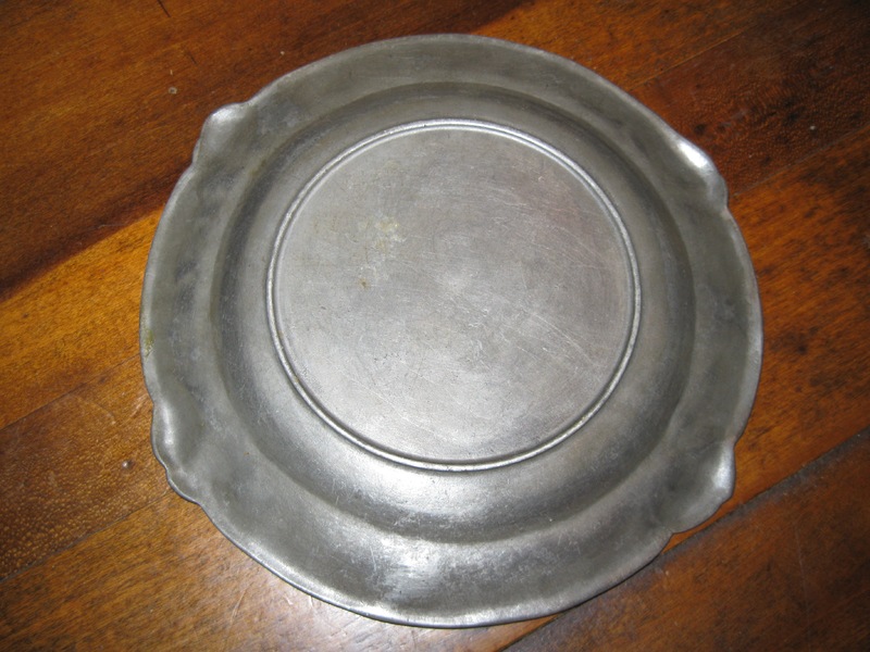 Child's Pewter Plate