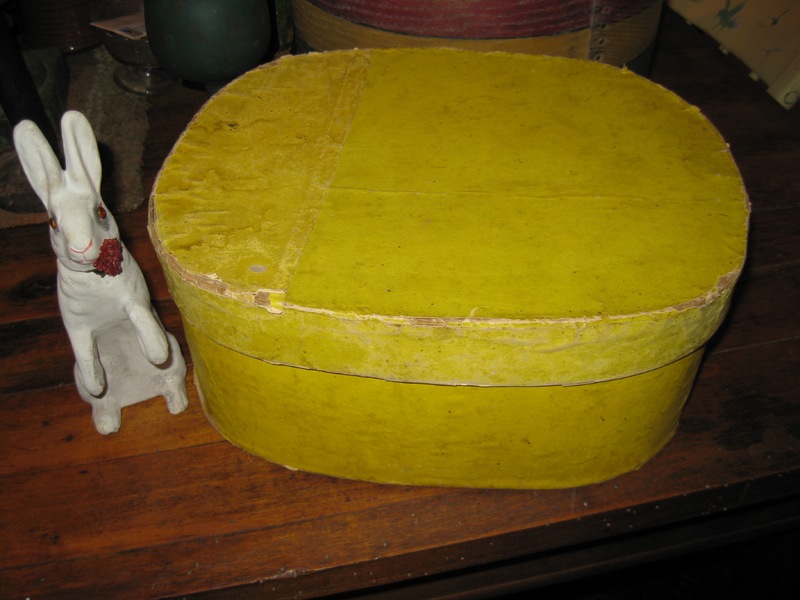Crome Yellow Paper-Covered Lidded Box