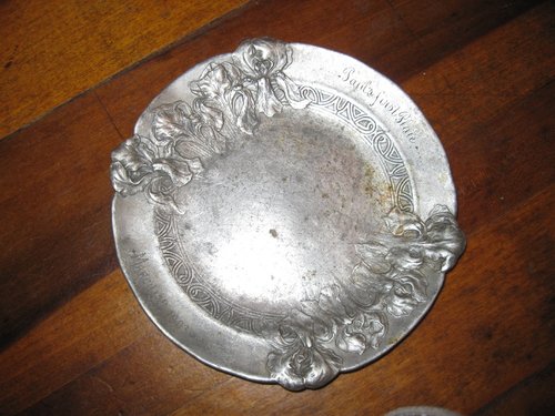 Child's Pewter Plate