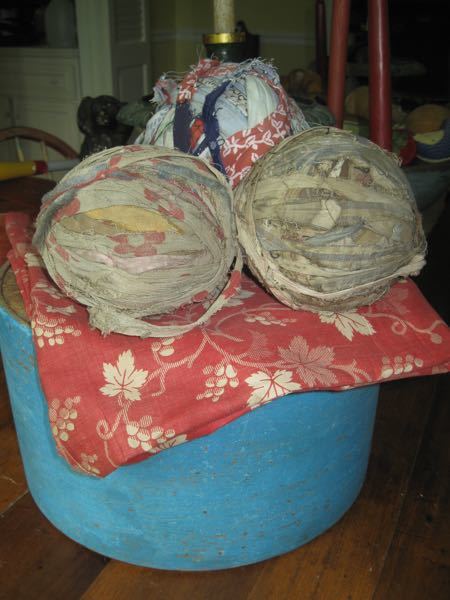 22. Lot of Three Early Rag Balls