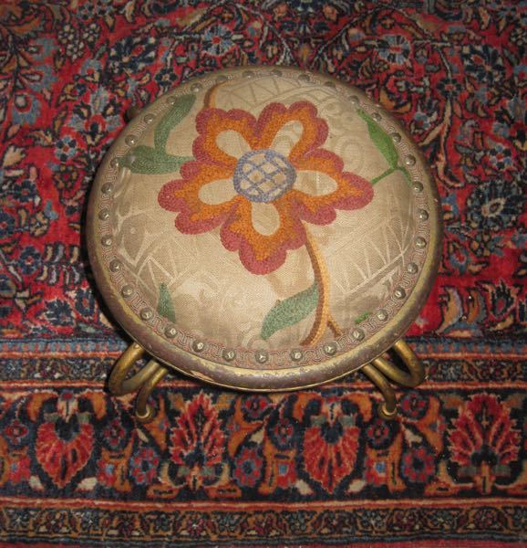 29. Embroidered Foot Stool