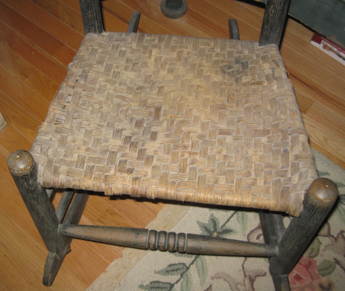 Early Waterford Virginia Rocker in Black Paint