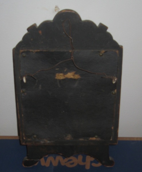 Folky Mirror in Black Paint