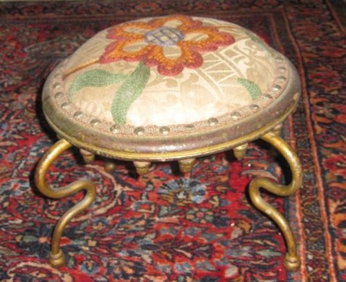 29. Embroidered Foot Stool