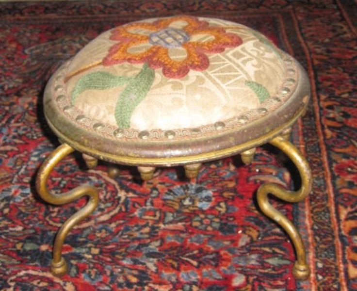 29. Embroidered Foot Stool