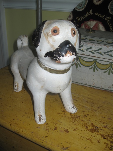 Large Chalk Ware Dog
