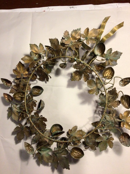 Dresden Brass Metal Wreath