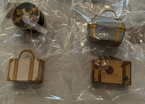 Early Dresden Candy Container Christmas Ornaments
