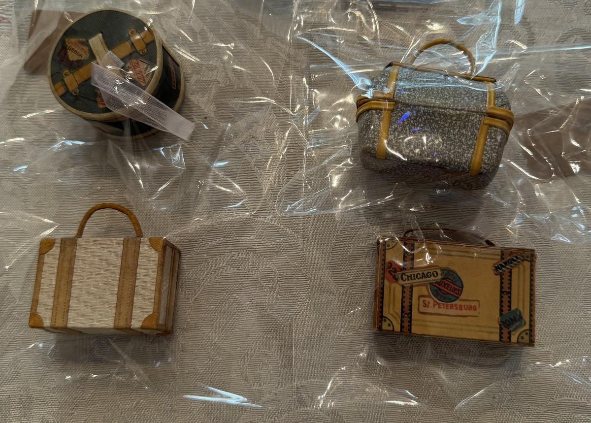 Early Dresden Candy Container Christmas Ornaments