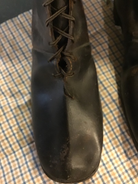 Early leather shoes