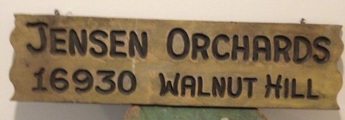 Genuine “ Orchard “ Wood Double Sided Sign