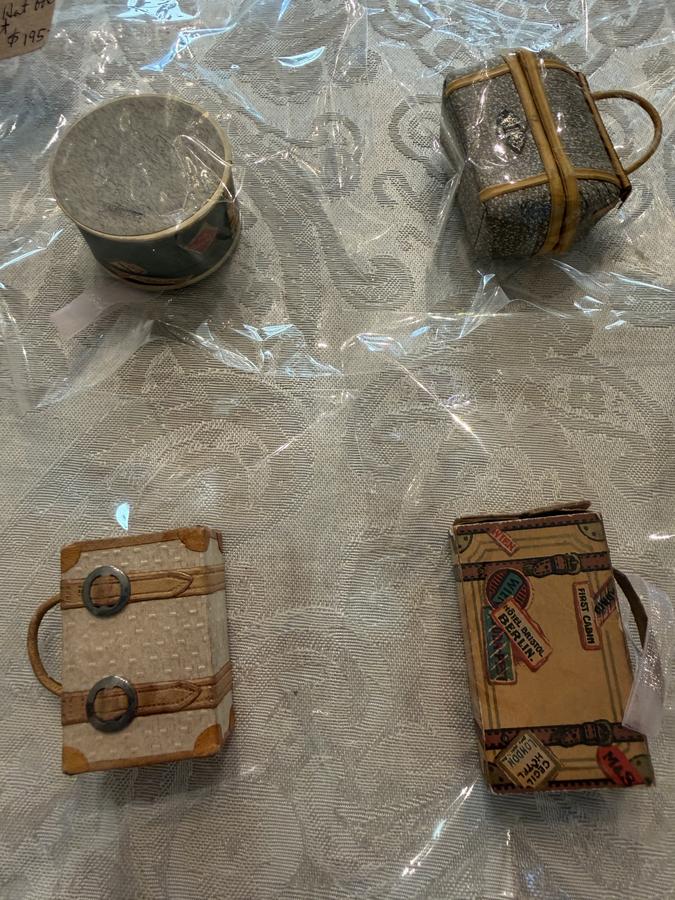 Early Dresden Candy Container Christmas Ornaments