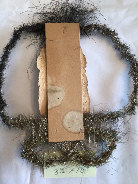 XL ANTIQUE SCRAP SANTA ORNAMENT