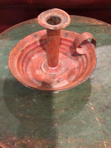 Early chamber-stick in bittersweet paint