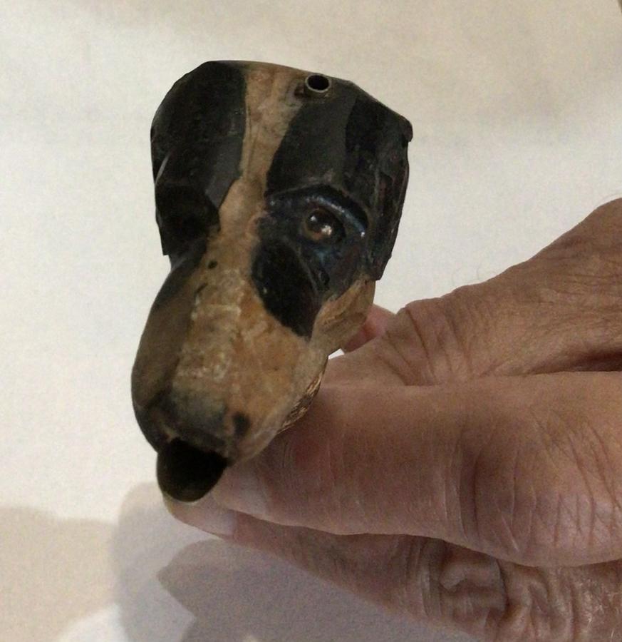 FOLKY DOG CARVED POUING SPOUT