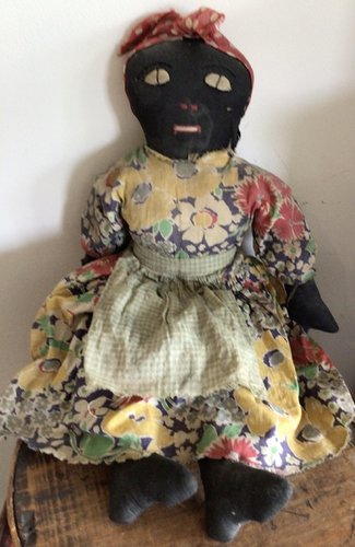 Sweet 16” Black Rag Cloth Doll