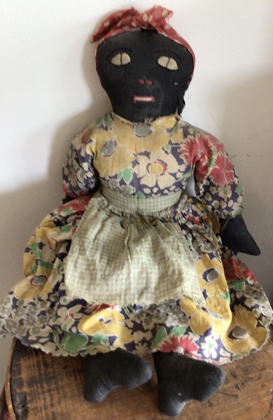 Sweet 16” Black Rag Cloth Doll