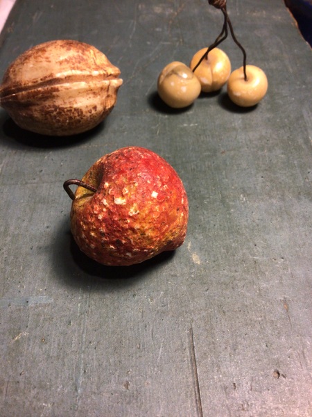 Three piece lot of rarer stone fruit